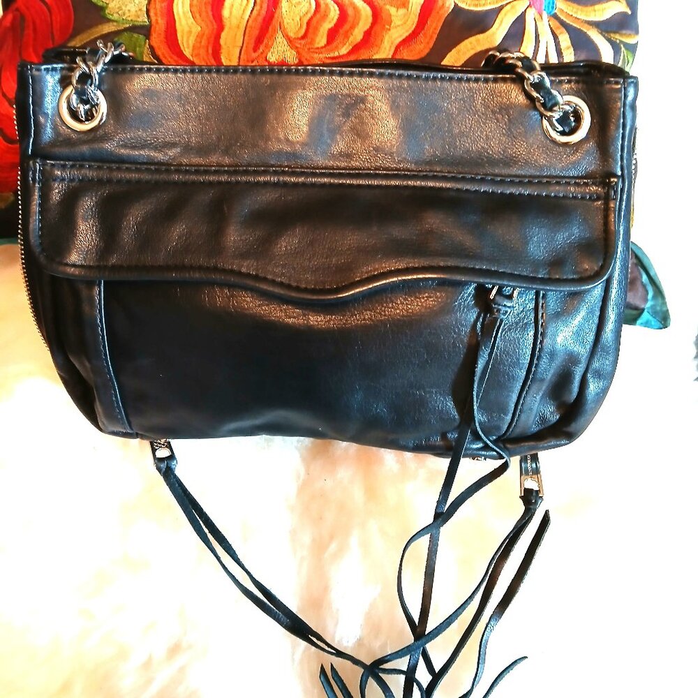 REBECCA MINKOFF - Black Leather Bag